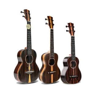 GK-100 סין OEM מותאם אישית מותג שונה siezs 26 אינץ Ziricote ukulele