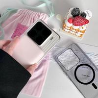 Funda Protectora Translúcida Mate Corrugada a Prueba de Golpes para Xiaomi15Pro/14/13/Redmi K80/70 con Tiras Antideslizantes para Teléfono Móvil