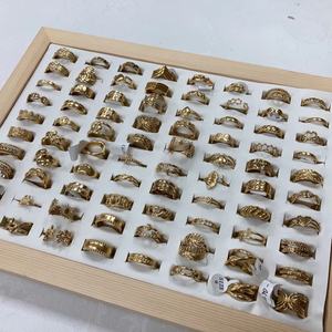 Anillo Grueso de Acero Inoxidable 316L con 3 Diseños, Doble Círculo, Antideslustre, Estilo Punk Vintage, Joyería de Moda para Mujer - Product Image 4