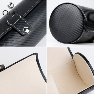Pochette ronde pour <span class=keywords><strong>montre</strong></span> de présentation en cuir PU support de <span class=keywords><strong>montre</strong></span> de luxe étuis pour montres de <span class=keywords><strong>voyage</strong></span> pochette roulante vente en gros - Product Image 5