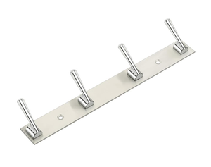 4 Pin Stainless Steel Cloth <b>Hook</b> SS202 Wall Mount Heavy Duty Rust Resistant Door Hanger for Bathroom <b>Kitchen</b> Home Use - Product Image 1