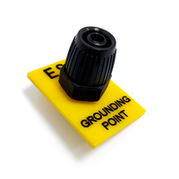 Prise de terre jaune ALLESD Composant d'équipement de mise à la terre antistatique Installation de terre ESD 1x10mmStud