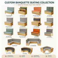 Ensemble de mobilier de restaurant de luxe : banquettes en velours vert sarcelle avec finitions dorées, tables blanches – Idéal pour la restauration fine et moderne (vente en gros)