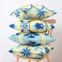 Housse de coussin de piscine personnalisée pour l'extérieur, style Boho, imprimé géométrique, housse de coussin imperméable pour l'extérieur