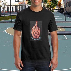 Camiseta al por mayor personalizada de 180G 100% algodón, lavado al agua, hombros caídos, cuello redondo, oversize, corta, estilo vintage, hip hop, con estampado gráfico. - Product Image 4