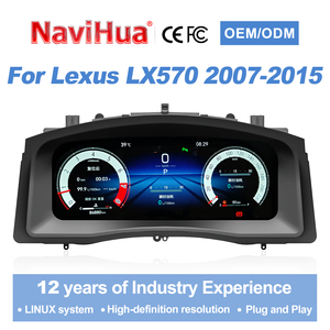 แผงหน้าปัดดิจิตอล LCD รุ่นใหม่ อัพเกรดแล้ว พร้อมมาตรวัดความเร็วแบบดิจิตอล สำหรับรถยนต์ Lexus L570 ปี 2007-2015 - Product Image 1