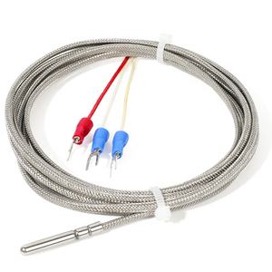 <span class=keywords><strong>Pt100</strong></span> Watervloeistofgas Temperatuursensor Flexibele Kabel <span class=keywords><strong>Pt100</strong></span> <span class=keywords><strong>Rtd</strong></span> Platina Temperatuursensor Met Roestvrijstalen Cartridge - Product Image 2