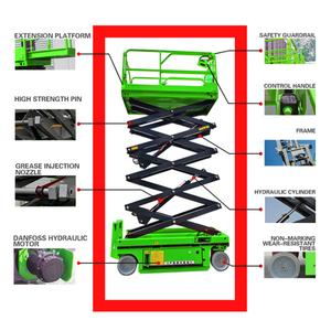 Piattaforma Elevatrice a Forbice Elettrica Mini Certificata CE, Vendita Diretta dalla Fabbrica, Tavolo Idraulico Aereo 10m in Acciaio Inox Antiscivolo - Product Image 5