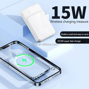 OEM/ODM kualitas tinggi magnetik portabel Mini 5000mAh Power Bank nirkabel 15W pengisi daya cepat 10000mAh powerbank - Product Image 3