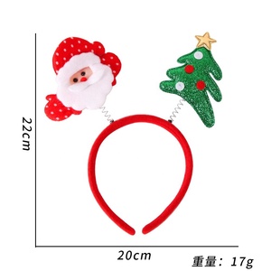 Venta al por mayor suministros de fiesta de Navidad <span class=keywords><strong>Ideas</strong></span> actuales diademas de sombrero de Santa promocionales de Navidad - Product Image 4
