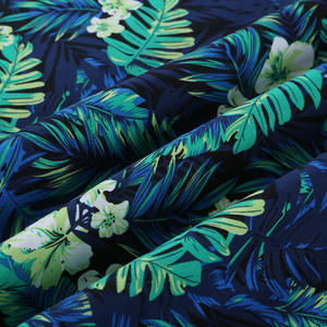 बीच शॉर्ट्स शर्ट के लिए पुनर्नवीनीकरण हवाई प्रिंट सुपर सॉफ्ट 100% पॉलिएस्टर माइक्रोफाइबर मुद्रित कपड़ा - Product Image 2