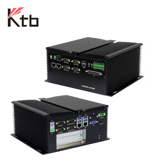 KTB-3530F Industrial Computer 2*lan Support 4g Fanless Industrial Pc   Industrial Pc Fanless 24v