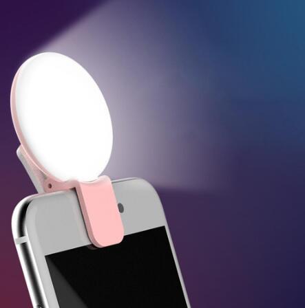 Customized Logo Mobile Phone Camera LED Selfie Ring Light