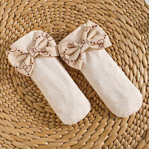 Children's Girls' Exquisite Dot Pattern Knitted Autumn <b>Long</b> Sleeved Jumpsuit Headscarf <b>Socks</b> Baby Girl Climbing Suit Customized - Product Image 6