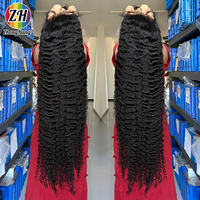 Pelucas frontales sin pegamento de encaje HD de 40 pulgadas 13x6, 100% cabello humano virgen vietnamita, rizado birmano, onda profunda, cutícula alineada