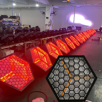 3 pièces, 60W, LED, effet rétro, flash hexagonal, éclairage de scène de concert, lumière de scène rétro