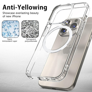 Pack 5-en-1 : <span class=keywords><strong>Coque</strong></span> Magnétique <span class=keywords><strong>Transparente</strong></span> avec Protecteur d'Écran et <span class=keywords><strong>Coque</strong></span> Rigide 360° pour <span class=keywords><strong>iPhone</strong></span> 15 <span class=keywords><strong>Pro</strong></span> Max – Housse Crystal Clear - Product Image 5