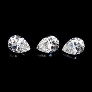 Moissanite Pear Cut D Color Lab Created Gemstone For Jewelry Making - Product Image 2