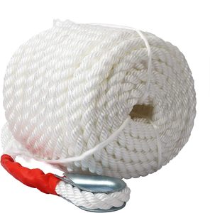 Corde en polypropylène double tressée 3 6 12 pour l'amarrage de bateaux et voiliers, corde de tirage légère avec œillet, corde flottante - Product Image 2