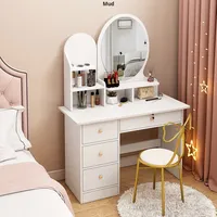 Table de toilette pour chambre à coucher, table de maquillage pour célébrités d'Internet, économique, simple, petit appartement, moderne, style européen, luxe léger