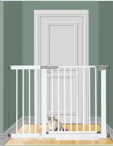 बच्चों की सुरक्षा के फाटक Doorways और Stairways बच्चे के लिए सुरक्षा की सुरक्षा के फाटक आसान चलना के माध्यम से कुत्तों के लिए पालतू गेट इनडोर