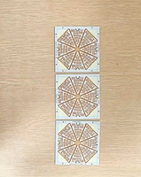 Service OEM de circuits imprimés CEM1 : Carte PCB LED triangulaire à 8 modules pour ventilateur de plafond et lampe de plafond ronde