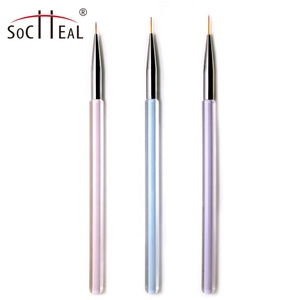 Set di pennelli per unghie Socheal di alta qualità 7mm 9mm 11mm per disegnare fodere e motivi per unghie - Product Image 1