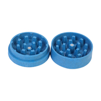 Offre Spéciale – Moulin à Herbes Manuel en Plastique 55mm avec Aimant, Couleurs Assorties, 2 Couches, Personnalisable – Accessoires Fumeur