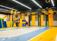 Parcours d'obstacles Ninja Warrior pour jeunes enfants, équipement de terrain de jeu intérieur pour mini-espace suspendu au plafond