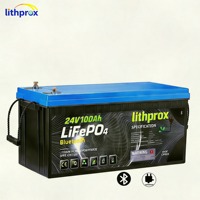 Batterie de chariot élévateur logistique 24V 100AH LiFePO4, cellule de batterie robuste pour la logistique en usine, CE RoHS FCC, service OEM ODM, IP67