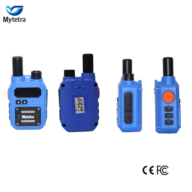 MYT Blue Mini Walkie Talkie for Children 1km Range 2W Power 2500-3000mAh Battery Analog