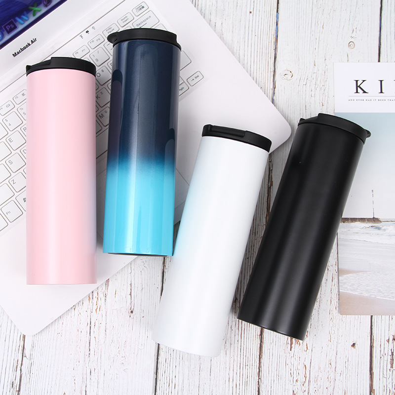 Оптовая Продажа 17 унций путешествия с вакуумной изоляцией из нержавеющей стали стакан из нержавеющей стали с откидной верхней крышкой