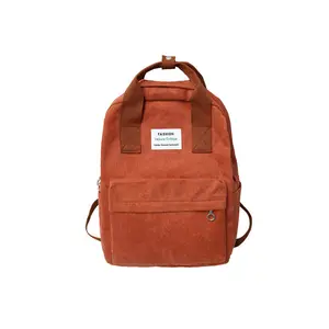 New Trend Female Backpack Women Corduroy Backpack College School Bag Girl Travel Shoulder