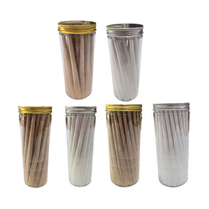 Cônes pré-roulés King Size 110 mm blancs et bruns, accessoires pour rouler, papiers colorés, logo personnalisé, 100 pièces en boîte - Product Image 3