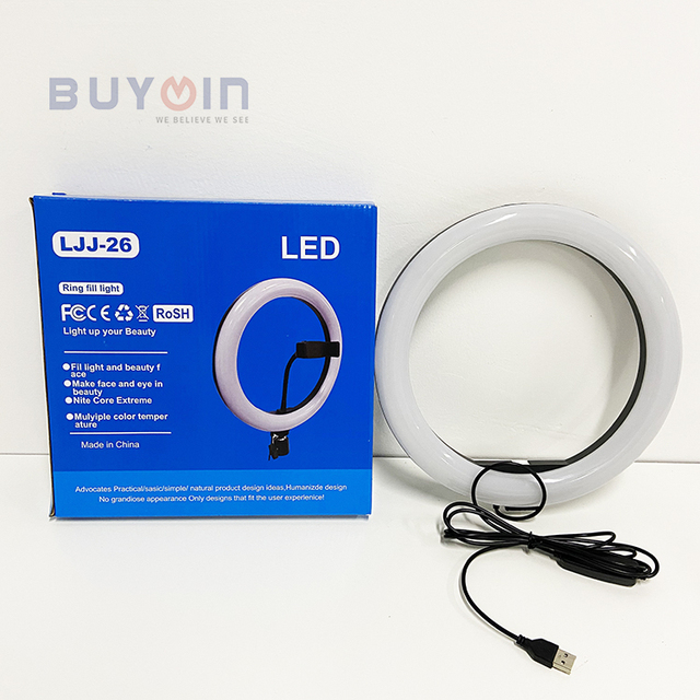 26cm Ring Fill Light Wholesales Dimmable Led Ring Light for Self Broadcasting Yutube Live Streaming 10 Inch Ring Light