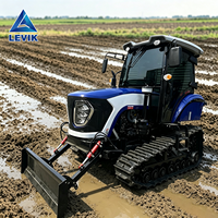 Tracteur chenillé avec chargeur frontal, chenilles réglables, machine agricole à utilisation flexible, 120 CV, pour la culture de légumes et de cultures à valeur ajoutée