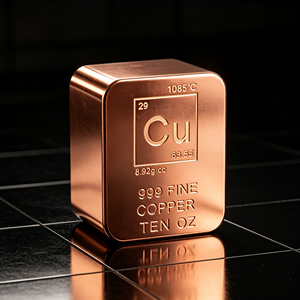 ทองแดงแท่งบริสุทธิ์ 99.9% น้ำหนัก 10 ออนซ์ สำหรับวางซ้อนกัน - Product Image 4