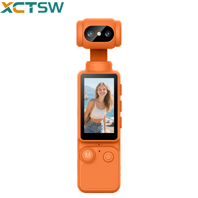 OEM A30 4K Ultra HD Handheld Mini Sports Camera 8MP 180 Wide Angle AI Scene Recognition Type-C 2000mAh Battery 128GB Storage
