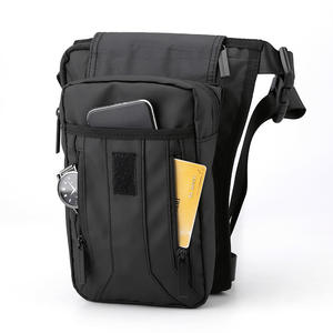 Sac bandoulière unisexe imperméable, sac de poitrine multifonctionnel pour le sport, les voyages, la randonnée, la pêche, sac banane bleu foncé, noir, gris - Product Image 1