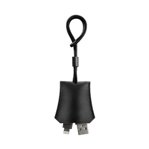 Funda protectora personalizada para cable de datos de teléfono móvil, bolsa de almacenamiento de cable USB de cuero PU con cuerda protectora, para organización y - Product Image 1