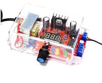 Kit de formation en alimentation électrique - Ensemble d'assemblage de composants électroniques DIY - Kit de carte d'alimentation avec régulateur de tension réglable LM317