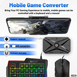 Gamwing M1 Pro + อะแดปเตอร์เมาส์คีย์บอร์ดเกมมือถือ LED อะแดปเตอร์เมาส์คีย์บอร์ดพร้อมท่าปืนกดสำหรับ pubg 5 in 1 - Product Image 6