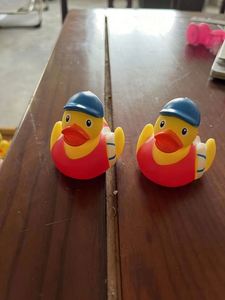 Weighted Numbered Racing Plastic Floating Yellow Ducks Logo Printing <b>Bath</b> Toy Rubber Duck - Product Image 3