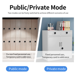 亜鉛合金製盗難防止RFIDカードスワイプオフィスデスクドロワースマートロックパブリックモード電子キャビネットロック - Product Image 5