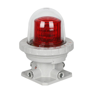Customizable Solar Panel Aviation Alarm Explosion Proof Warning Safety Light For Industry Warehouse