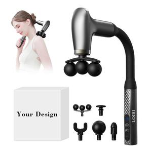 Huyo 0728 Pistola de Masaje Fascial Portátil Recargable de 1200mAh con 5 Cabezales de Masaje y 9 Velocidades, 1200-3000 RPM, Masajeador para Recuperación Muscular - Product Image 2