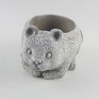 Pot de fleur animal d'intérieur écologique Conception classique en ciment pour le sol pour une décoration intérieure de style classique