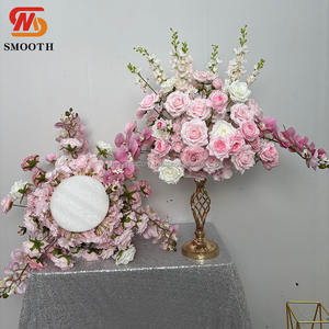 Main lisse rose Phalaenopsis fleur boule personnalisé mariage événements décor saint valentin centres de table artificiel doux - Product Image 1