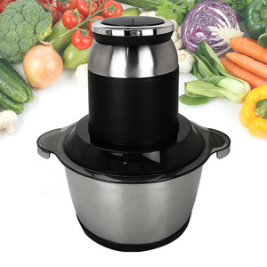 Picadora de Carne de 1L y 3L, de Acero Inoxidable, Automática, Multifuncional, Procesador de Alimentos, Electrodoméstico de Cocina - Product Image 2