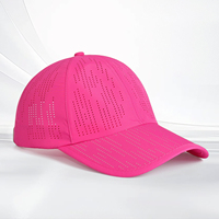 Topi Performa Laser 6 Panel Berlubang Penuh, Berventilasi, Cepat Kering, Pinggiran Melengkung, Gorras Perforadas, Topi Performa Laser